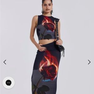 Jaded London flaming rose tank